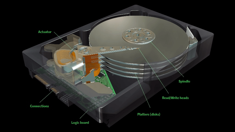 Hard Disk Drive illustration